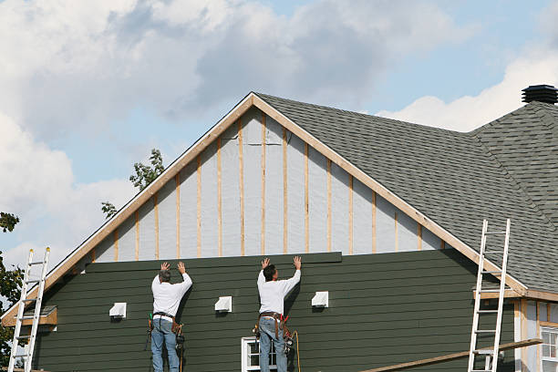 Professional Emergency Siding Repair technician working in Orbisonia, PA